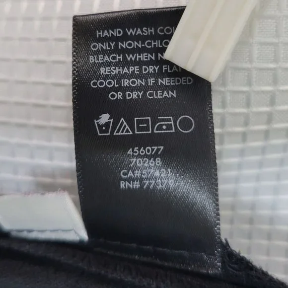 Ann Taylor Sz LP L Petite Pants Cropped Stretch Waist Zip Lace Fringe Hem Black - Picture 9 of 12